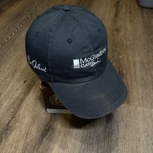 McGladrey St Simon Sea Island Golf Hat Black Cotton Adjustable‎ Baseball Cap